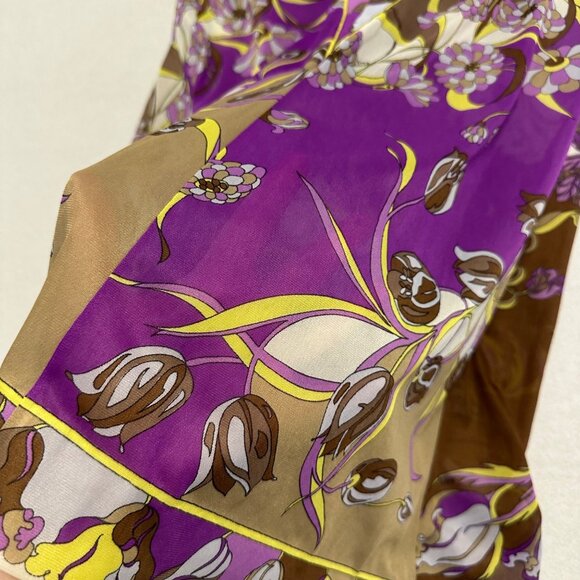 Emilio Pucci Formfit Rogers Vtg 60s Slip & Robe Set Size S/M Mod Print Sheer - Picture 10 of 16